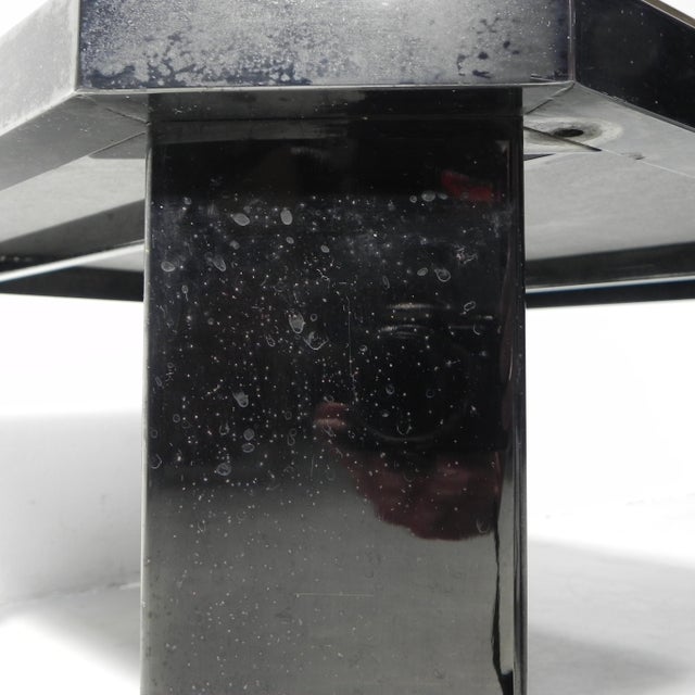 Hollywood Regency Fedam Coffee Table in Marble and Steel Frame, 1970s For Sale - Image 13 of 17