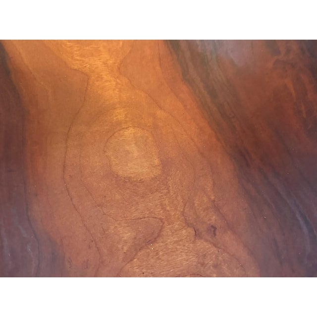Modern Hand-Turned Cherry Wood Bowl Signed by O. Lufton For Sale - Image 10 of 15