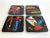 Vintage 1980's Postmodern Studio Fused Art Glass Multicolor Abstract Coasters - Set of 4 For Sale - Image 9 of 12