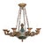 Early 20th Century Vintage French Empire Style Gilt Bronze & Tole Flush-Mount For Sale - Image 5 of 13