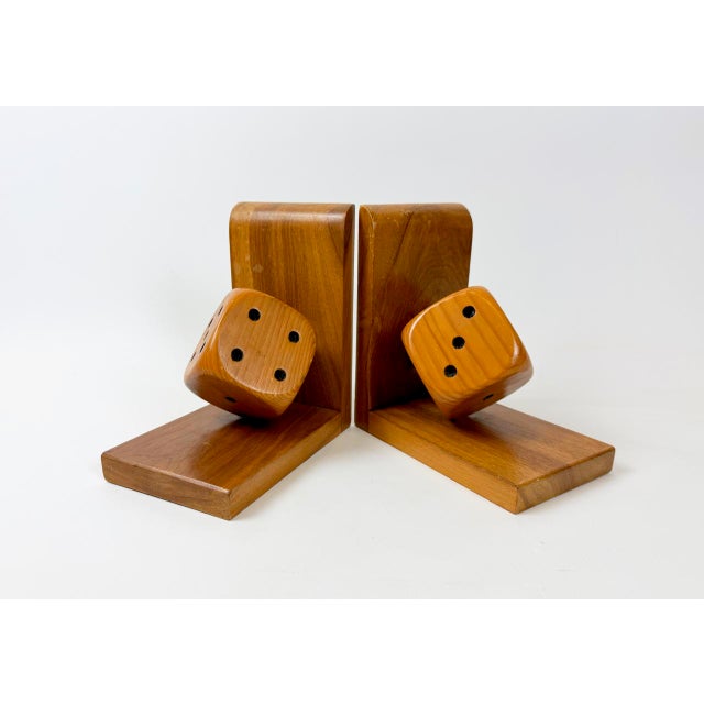 Mid-Century Dice Bookends, 1960s, Set of 2 For Sale - Image 10 of 11