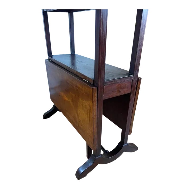 Early 20th Century George III Style Mahogany Two Tier Side Table | Chairish