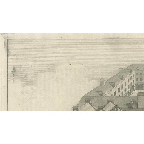 W.H. Toms, Guys Hospital London, Birds-Eye View, 1739, Print For Sale - Image 9 of 10