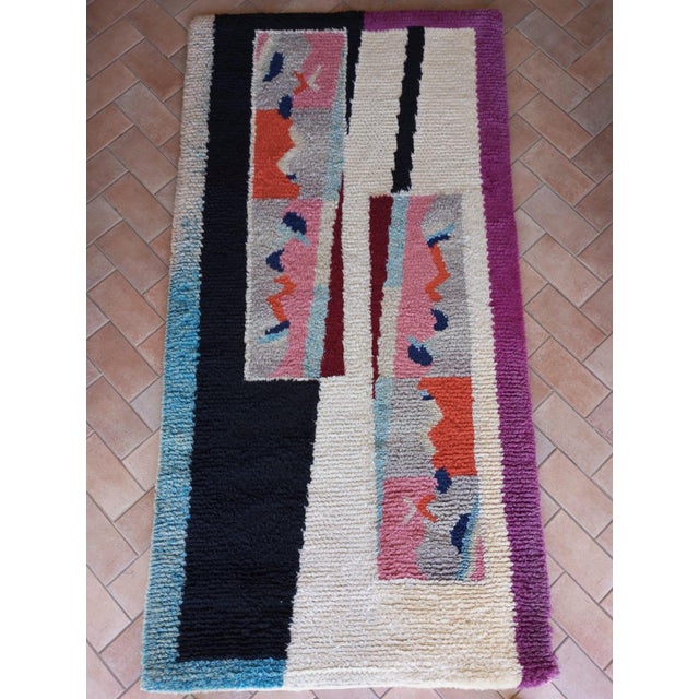 Vintage Italian Razionalismi Rug, 1990s For Sale - Image 13 of 15