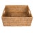 Boho Chic Artifacts Rattan Rectangular Basket with Cutout Handles in Honey Brown - 14" For Sale - Image 3 of 10