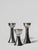 1960s Mid-Century Modern Silver Aluminum Candleholders, 1960, Set of 3 For Sale - Image 5 of 5