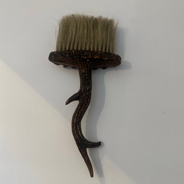 Brown 3-Piece Faux Antler Antique Vanity Set For Sale - Image 8 of 11