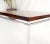 Mid 20th Century Floating Rosewood Top Chrome Stainless Base Square Side End Coffee Table For Sale - Image 5 of 13