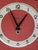 Kitchen Clock in Red Formica from Bayard, 1950s For Sale - Image 4 of 10