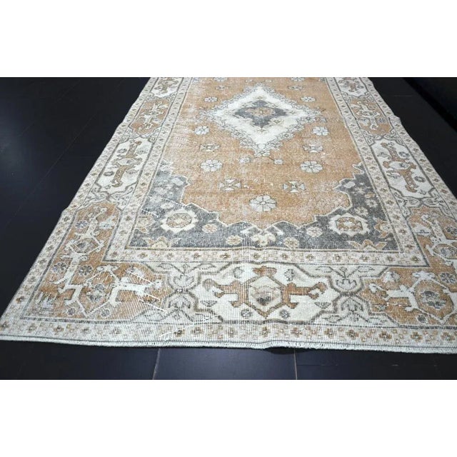 Oushak Area Rug, 1960s For Sale - Image 10 of 11