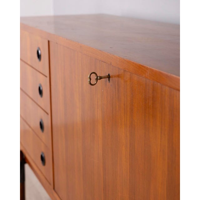 Vintage Italian Teak Wood Sideboard, 1960s For Sale - Image 4 of 18