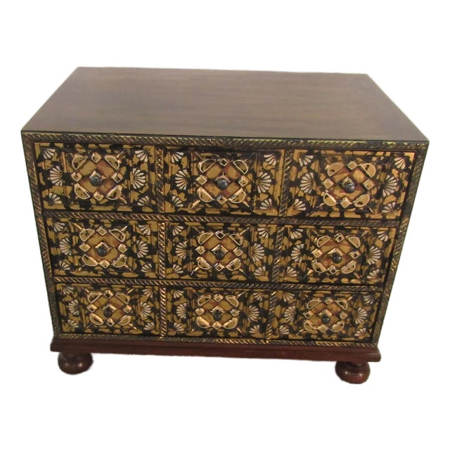 John Widdicomb Walnut Mid Century Side Chest For Sale