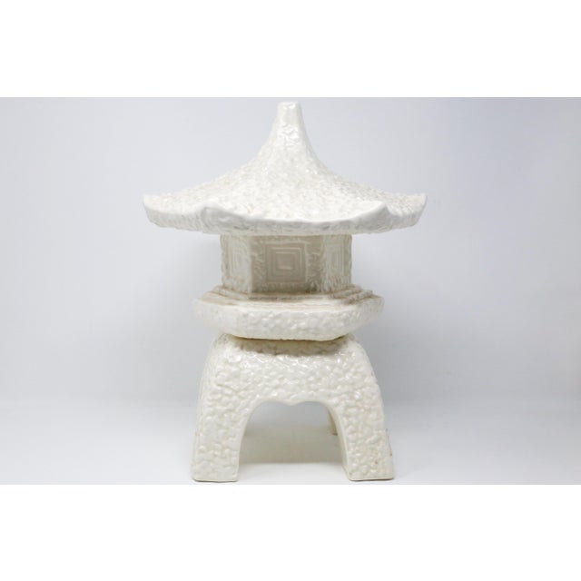 Vintage Ceramic Garden Pagoda Lantern Ornament Chairish