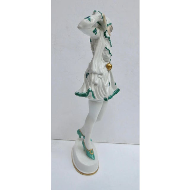 Art Deco Rosenthal Porcelain Pierette by Constantin Holzer Defiant Circa 20s For Sale - Image 3 of 9
