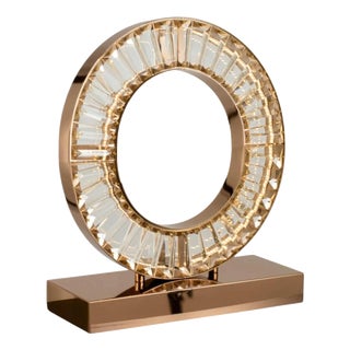 Collection Orione Table Lamp in Metal and Crystal by Jago For Sale