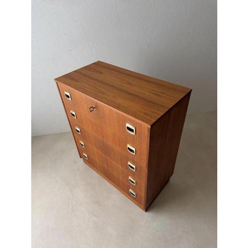 Mid-Century Modern Swedish Teak Chest of Drawers For Sale - Image 13 of 14