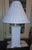 Boho Chic Vintage Boho Woven Wicker Rattan Table Lamp With Large Wicker Shade For Sale - Image 3 of 10