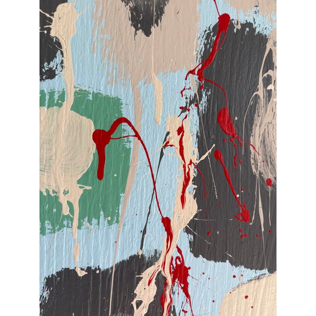 Large Abstract Painting on Board - Signed For Sale - Image 10 of 10