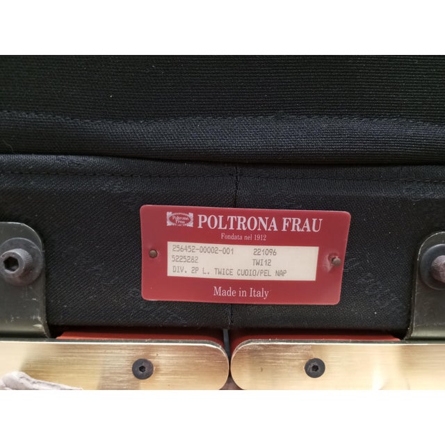 Three-Seater Leather Sofa by Pierluigi Cerri for Poltrona Frau, Italy, 1980 For Sale - Image 10 of 15