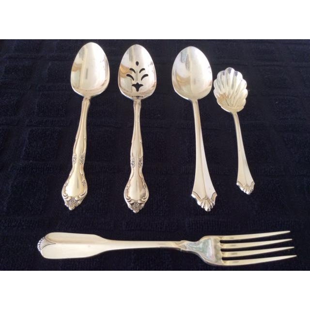 1980s Silver Plate Community Flatware Service by Oneida for 8 + 4