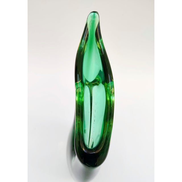 Glass Vintage Murano Glass Vase attributed to Cesare Toso, 1960s For Sale - Image 7 of 11