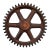 Industrial Foundry Pattern | Wood Cogged Wheel For Sale