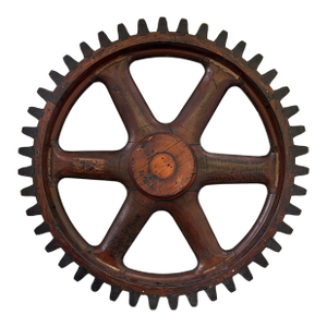 Industrial Foundry Pattern | Wood Cogged Wheel