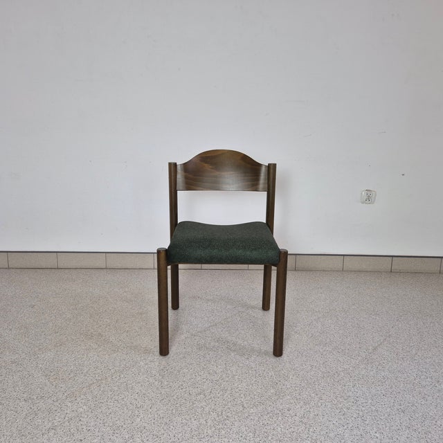 Brown Vintage Wood Dining Chair from Hiller, Germany, 1970s For Sale - Image 8 of 11