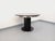 Vintage Round Dining Table in Black Wood-Effect Melamine and Chrome Metal, Space Age/1970s Style, with Integrated Extension For Sale - Image 13 of 18