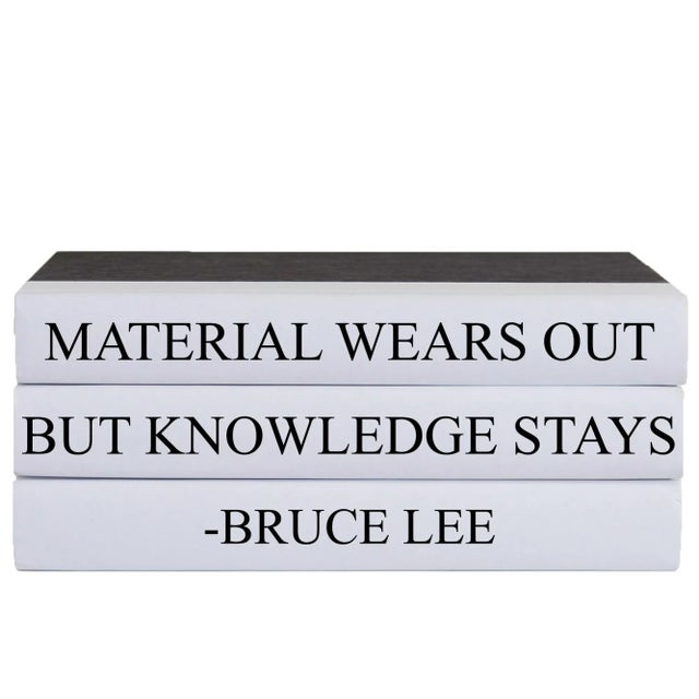 Let your thoughts be seen with these three Decorative hardback books in black with white spines. By Booth & Williams.