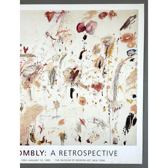 Cy Twombly "Untitled 1961" Large Original 1994 Retrospective the Museum of Modern Art Exhibition Poster For Sale - Image 10 of 13