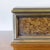 Vintage Rectangular Table Box in Antique Gold Finish With Orange Velvet Lining For Sale - Image 4 of 5