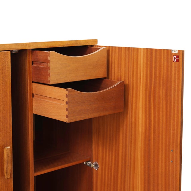 Mid Century G-Plan Quadrille Teak Cabinet / Armoire For Sale - Image 10 of 12