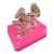 Vintage Mid Century Heavy Pressed Glass Horse Bookends by Le Smith- Pair of Horse Bookends For Sale