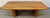 This vintage mid-century modern solid oak coffee table features a butcher-block striped top with distinctive rounded...
