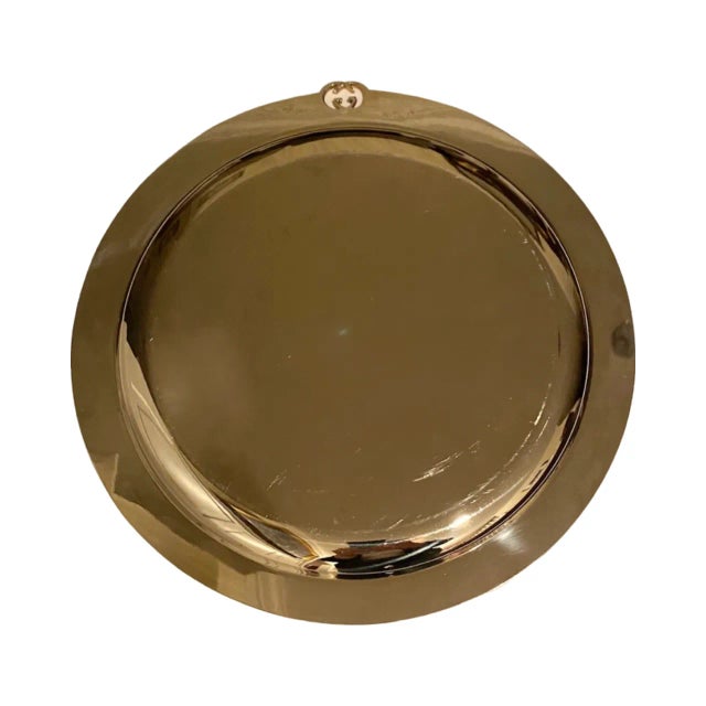 Mid-Century Modern Vintage Gucci Silverplate Bar Cocktail Serving Tray Italy For Sale - Image 3 of 11
