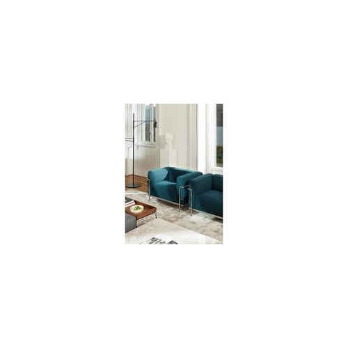 Black C3 Armchair by Le Corbusier, Jeanneret and Charlotte Perriand for Cassina For Sale - Image 8 of 9