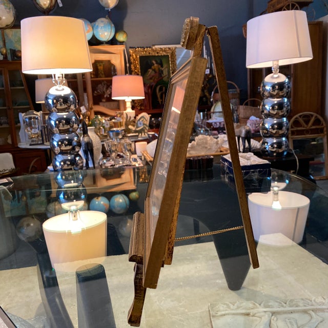 Italian Italian Watercolor W/Stand For Sale - Image 3 of 8