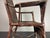 Art Deco Wabi Sabi Colonial Rattan and Faux Leather Oil Cloth Armchair, 1920s For Sale - Image 16 of 18