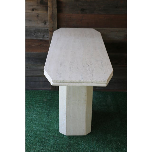Stone Vintage Travertine Console Table, 1970s For Sale - Image 7 of 12