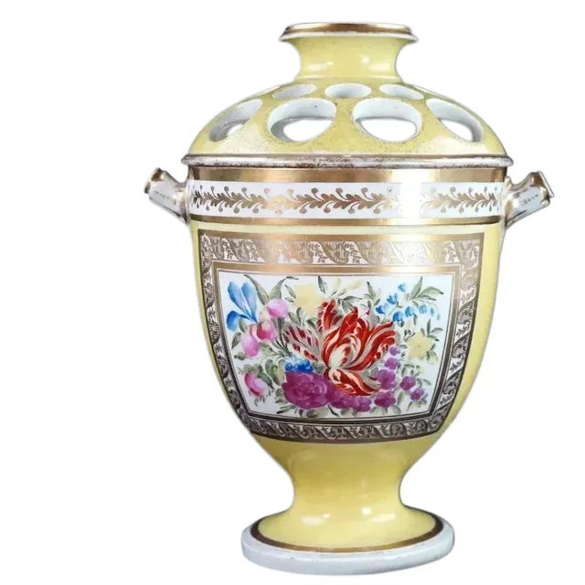 Ceramic Antique Early 19th Century London Decorated Coalport Porcelain Bough Pot For Sale - Image 7 of 13