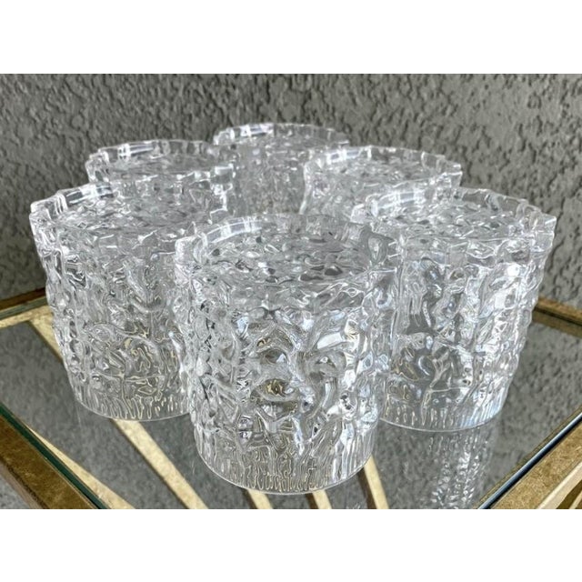 Iittala Circa 1980 “Snow Crystal” 7-Piece Acrylic Tumbler & Pitcher Beverage Set For Sale - Image 4 of 14