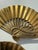 Vintage Mid-Century Modern Brass Fan Wall Hangings - Set of 3 For Sale - Image 6 of 10