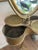 Antique Victorian Gilt Metal Gentleman’s Shaving Stand With Beveled Mirror For Sale - Image 4 of 8