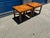 Wood Pair of Mid Century Burled Walnut Tables For Sale - Image 7 of 8
