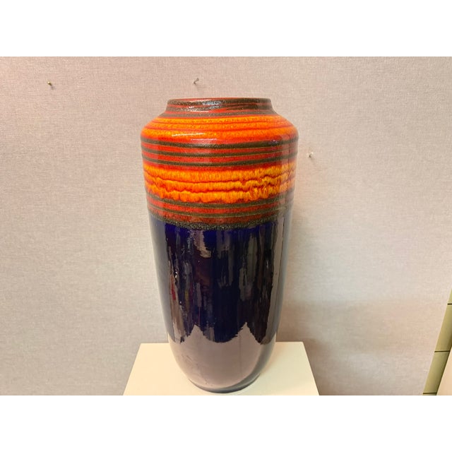 Vintage Fat Lava Floor Vase from Scheurich, 1970s For Sale - Image 5 of 18