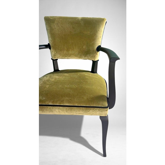Mid 20th Century Art Decò Pair of French “Bridge” Chairs For Sale - Image 16 of 18