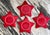 Early 21st Century Williams Sonoma Holiday Star Accent Plates - Set of 4 For Sale - Image 5 of 11