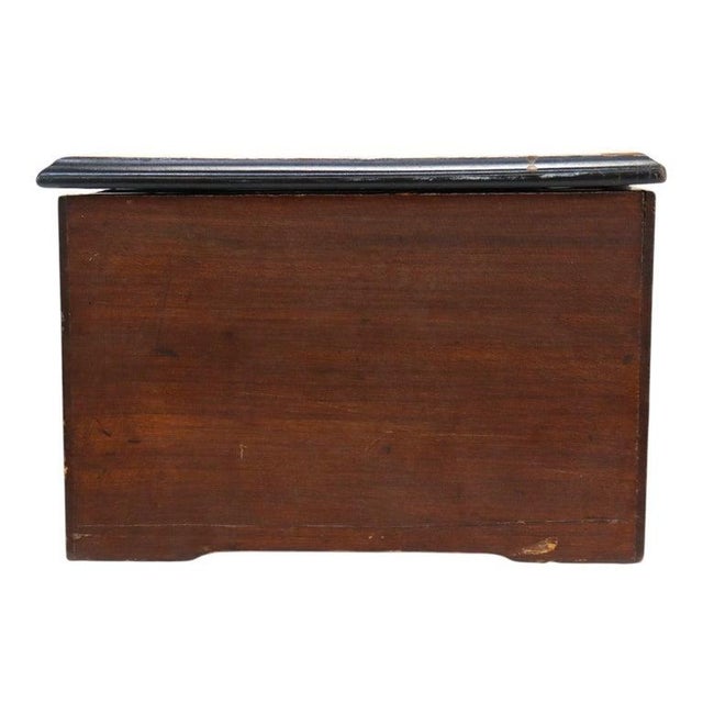 Antique Swiss Rosewood, Marquetry Inlay & Ebonized Cylinder Music Box C1890 For Sale - Image 10 of 11