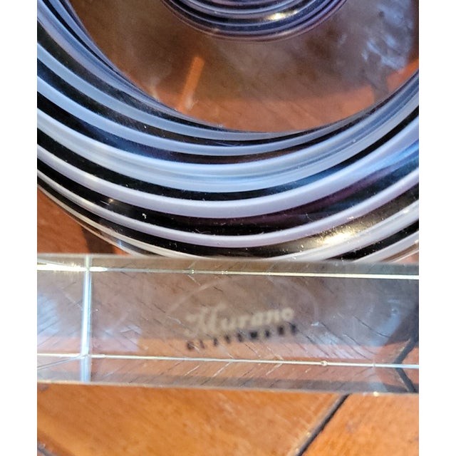 Mid-Century Modern Vintage Murano Style Glass Glassware Swirl Sculpture Figurine For Sale - Image 3 of 7